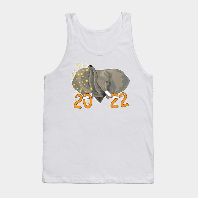 Elephant New Year 2022 Tank Top by ArticArtac